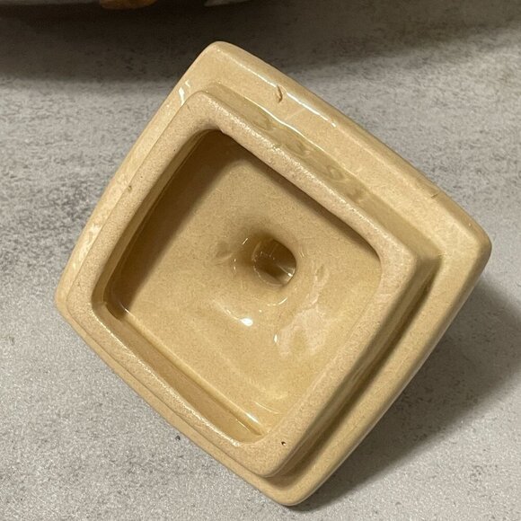 Vintage MCM Beauce Pottery Astral Philippe Lambert 8.5" Covered Canister Canada - Picture 8 of 12